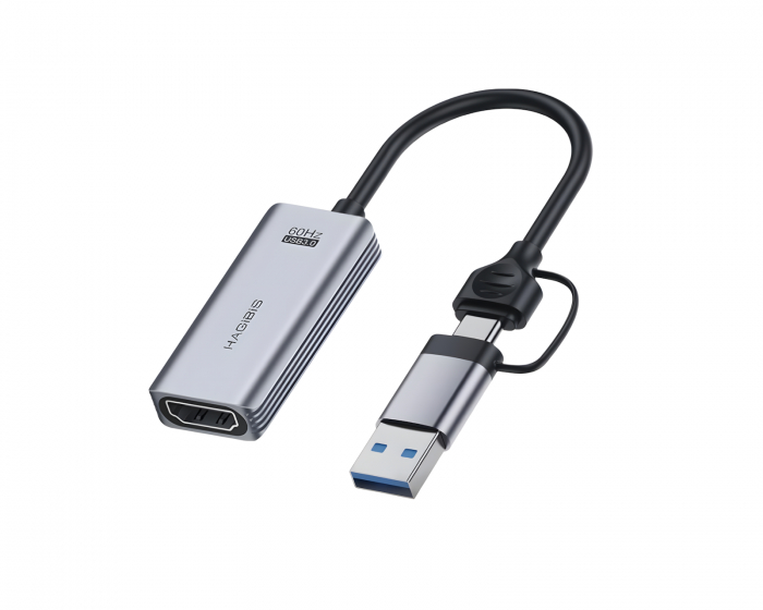 Hagibis HDMI till USB/USB-C 1080p HD 60fps Live Video Capture-kort