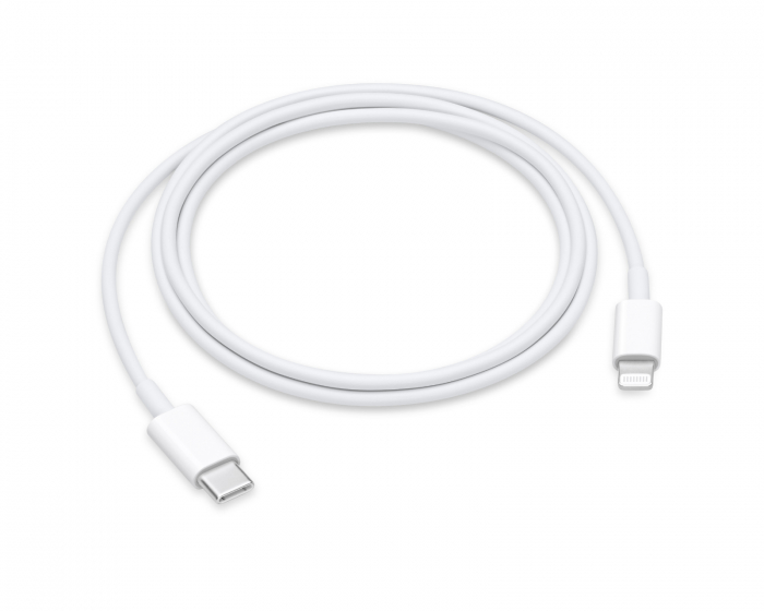 Apple Lightning till USB-kabel MFi Vit (0,5 Meter)