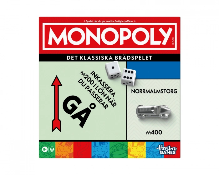 Hasbro Monopoly Classic 90-årsjubileumsutgåvan - Brädspel (SE)
