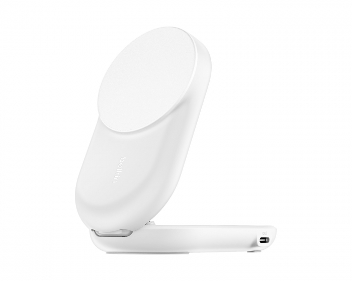 Belkin UltraCharge 2-i-1 Qi2 Trådlös Laddare - Vit