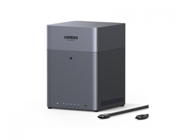 UGREEN NASync DH4300 Plus Diskless EU + HDMI Kabel