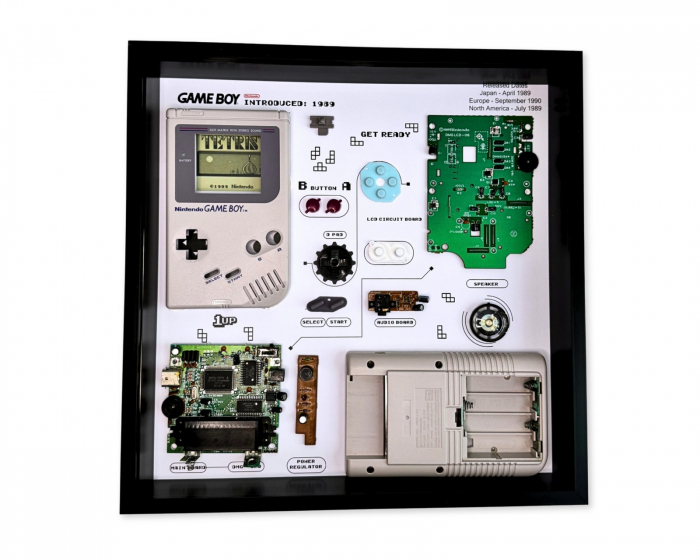 GRC Retro Art Nintendo Gameboy Original Konsol Tavla - Grå
