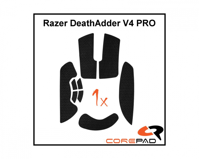 Corepad Soft Grips till Razer DeathAdder V4 PRO - svart
