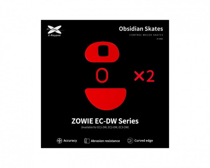 X-raypad Obsidian Skates För Zowie EC-DW Series