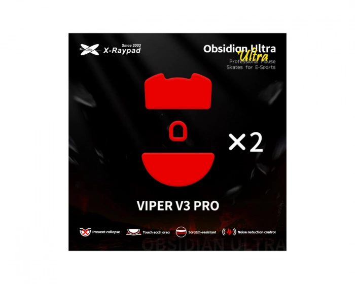 X-raypad Obsidian Ultra Skates för Razer Viper V3 Pro