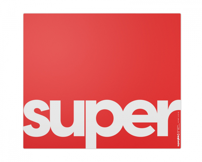Superglide Glasmatta v3 XL - Type-S - Röd