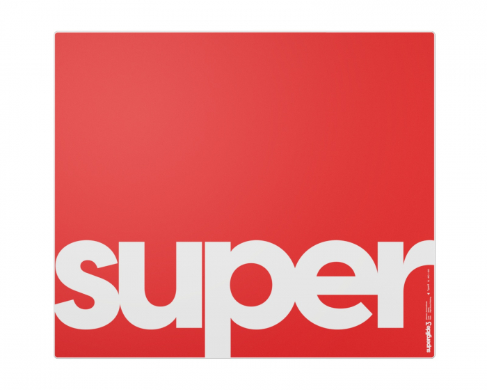 Superglide Glasmatta v3 XL - Type-S - Röd