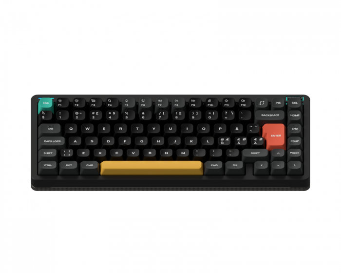 NuPhy Halo75 V2 Trådlöst Tangentbord – Obsidian Black [Lemon Switch]