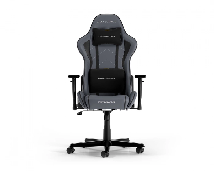 DXRacer FORMULA L Grå & Svart PVC Läder