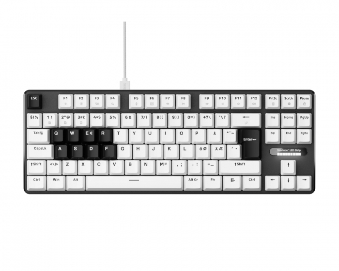 Pulsar PCMK 3 HE TKL Magnetiskt Tangentbord ISO Nordisk - Vit