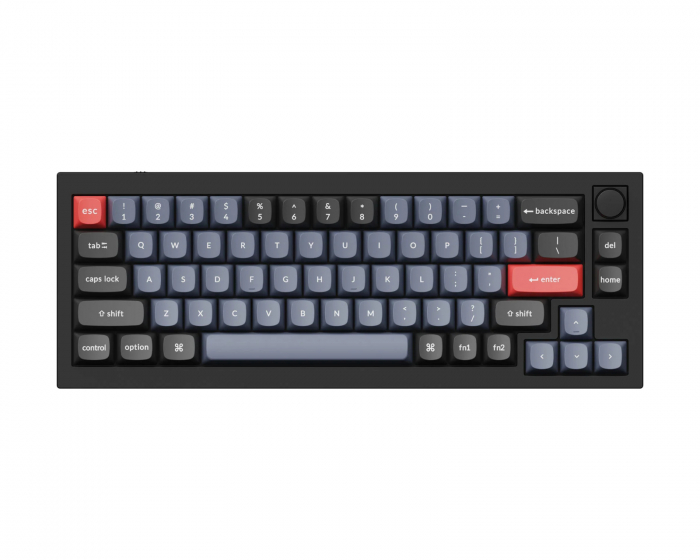 Keychron Q2 Hotswap Knob ISO Tangentbord - Svart [Gateron G Pro Brown]