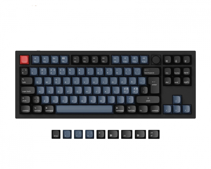 Keychron Q3 Hotswap Knob ISO Tangentbord - Svart [Gateron G Pro Brown]