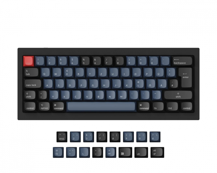 Keychron Q4 Hotswap ISO Tangentbord - Svart [Gateron G Pro Red]