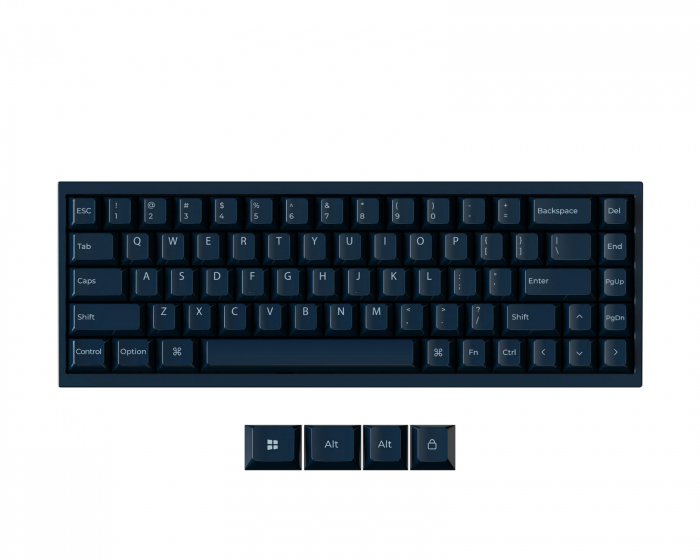 Keychron Q16 HE 8K Keramiskt ISO Tangentbord [Lime Magnetic Switch] - Navy Blue
