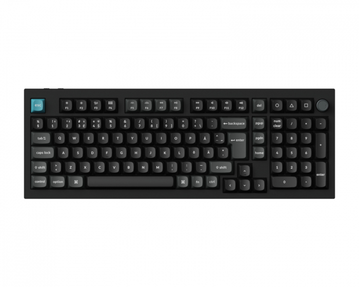 Keychron Q5 Ultra 8K Hotswap Knob Trådlöst Tangentbord - Svart [Silk POM Brown]