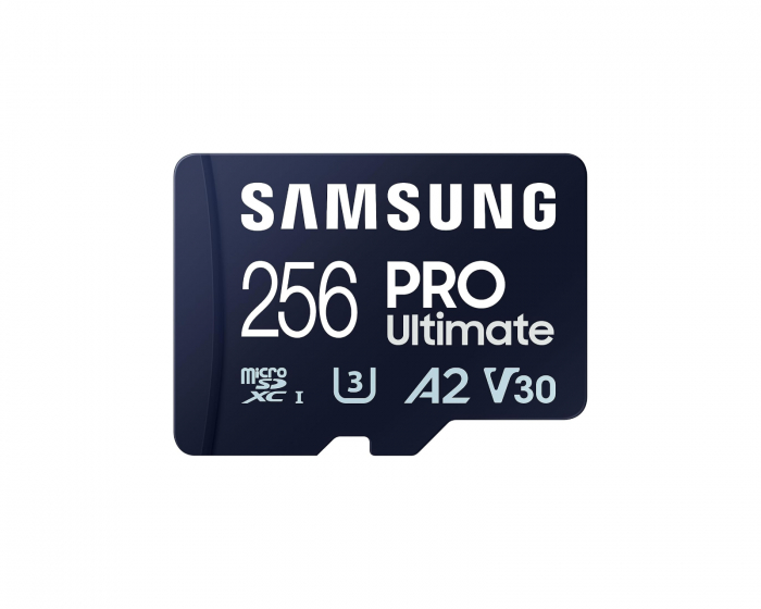 Samsung PRO Ultimate microSDXC 256GB & SD‑adapter – Minneskort