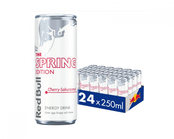 Red Bull 24x Energidryck, 250 ml, Spring Edition (Cherry Sakura)