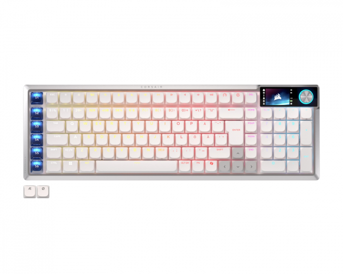 Corsair VANGUARD AIR 99 Trådlöst Gamingtangentbord - Vit [OPX Optical]