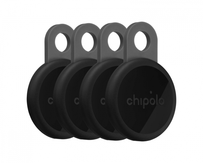 Chipolo Loop 4-pack - Item Finder - Charcoal