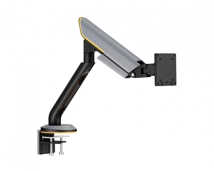 MaxMount Titan Heavy-Duty Monitorarm med RGB 24″-57″ - Grå