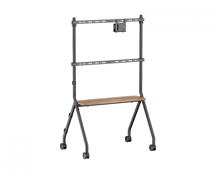 MaxMount Easel Studio Mobilt TV-stativ med hjul – Svart