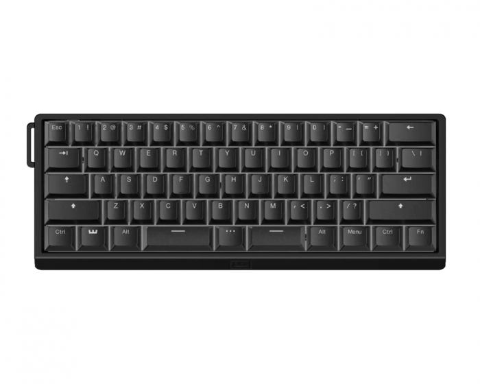 Wooting 60HE V2 Tangentbord - ANSI Split Spacebar - Black Aluminium