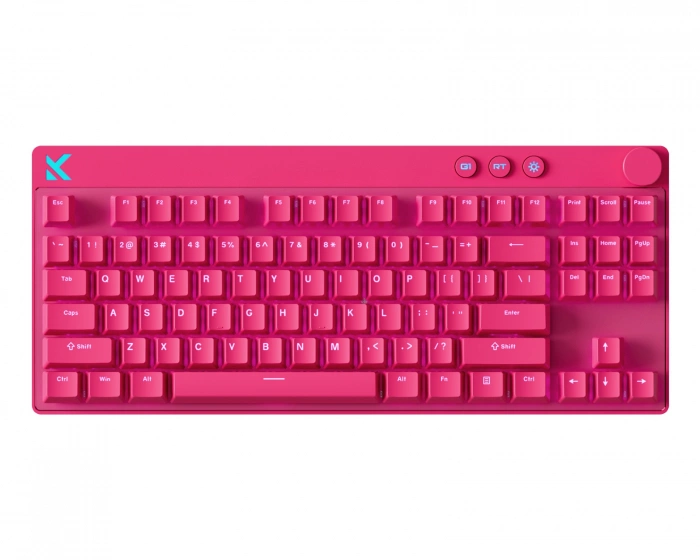 MCHOSE Mix 87 Hall Effect Magnetisk Gamingtangentbord ANSI - Rose Red