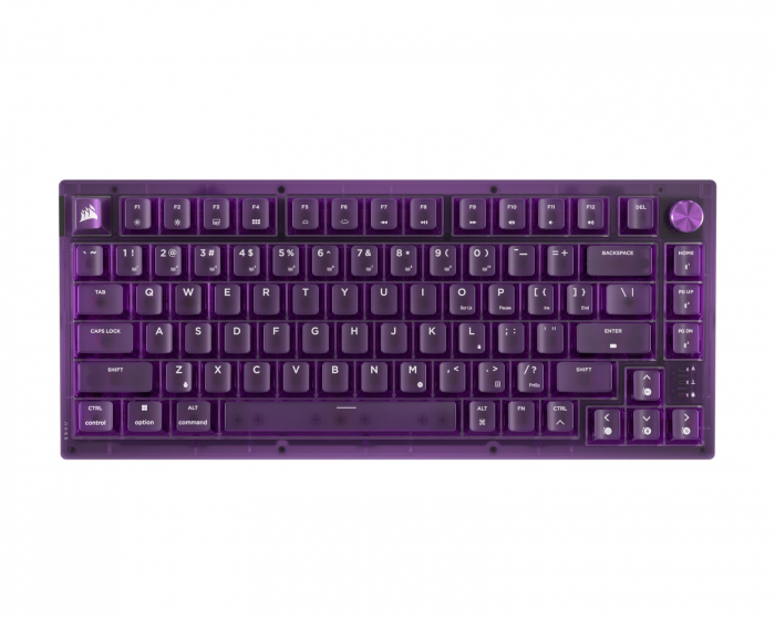 Corsair K65 PLUS Trådlöst 75% Gamingtangentbord - Atomic Purple [MLX Red v2]
