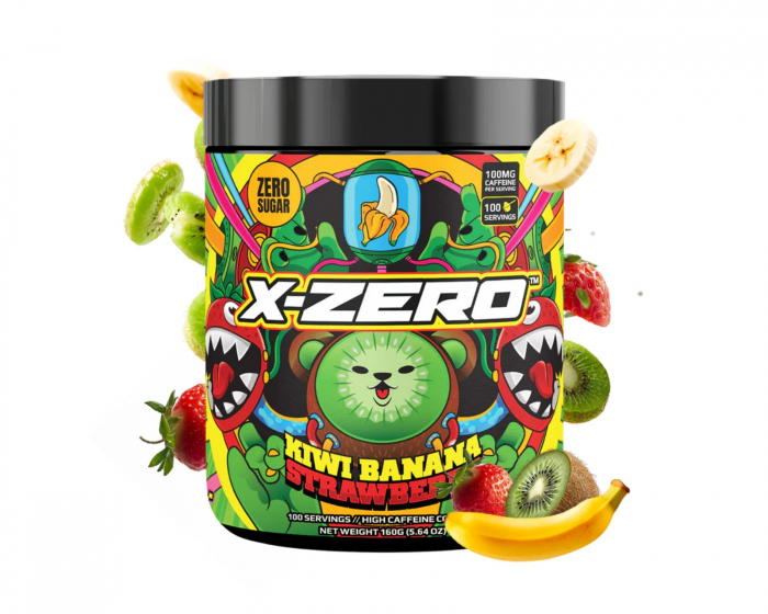 X-Gamer X-Zero Kiwi Banana - 100 Serveringar