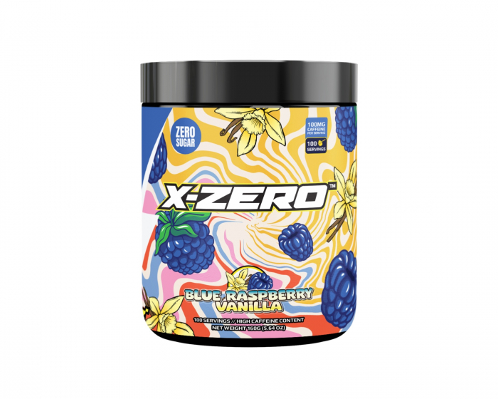 X-Gamer X-Zero Blue Raspberry Vanilla - 100 Serveringar