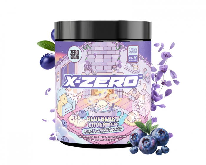 X-Gamer X-Zero Blueberry Lavender - 100 Serveringar