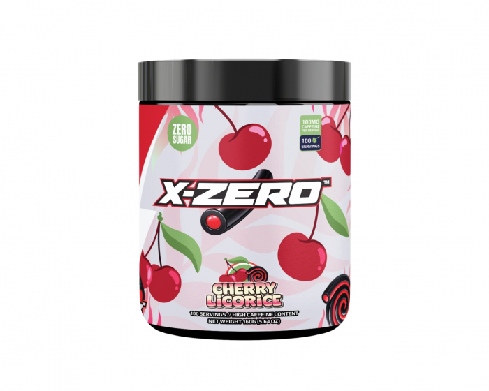 X-Gamer X-Zero Cherry Licorice - 100 Serveringar