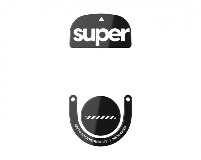 Superglide Type‑S Version 2 Glas Skates Logitech Superlight 2 / X2 Superstrike - Svart