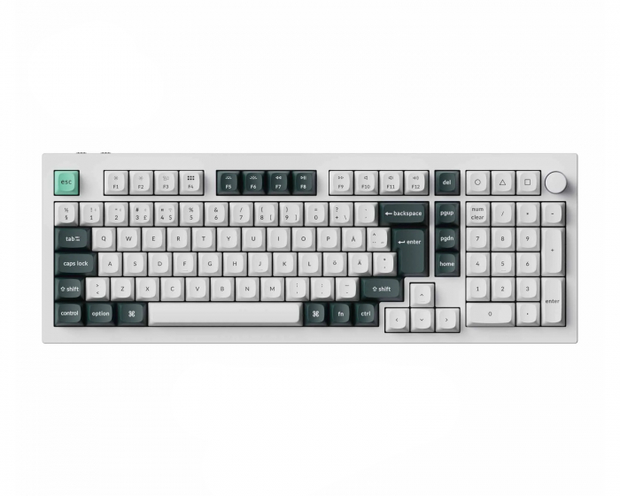 Keychron Q5 HE 96% RGB Hotswap ISO Tangentbord - Vit [Nebula Linear]