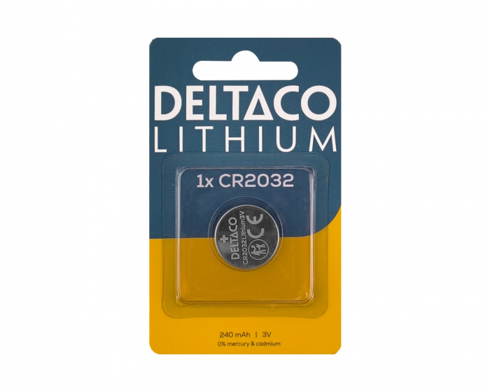 Deltaco CR2032 Litiumbatteri 1-pack