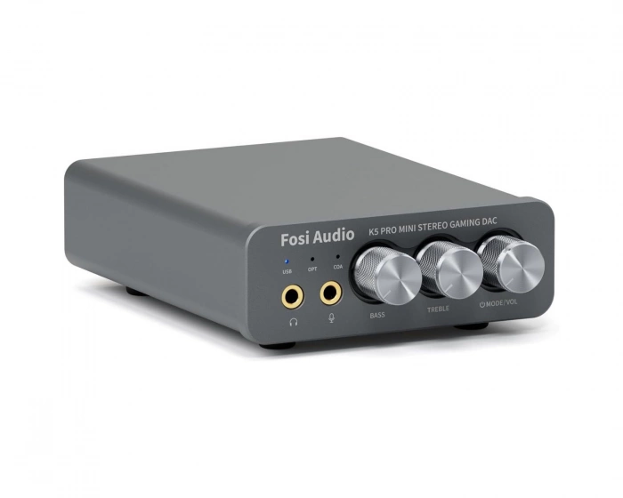 Fosi Audio K5 Pro Gaming DAC - Hörlursförstärkare