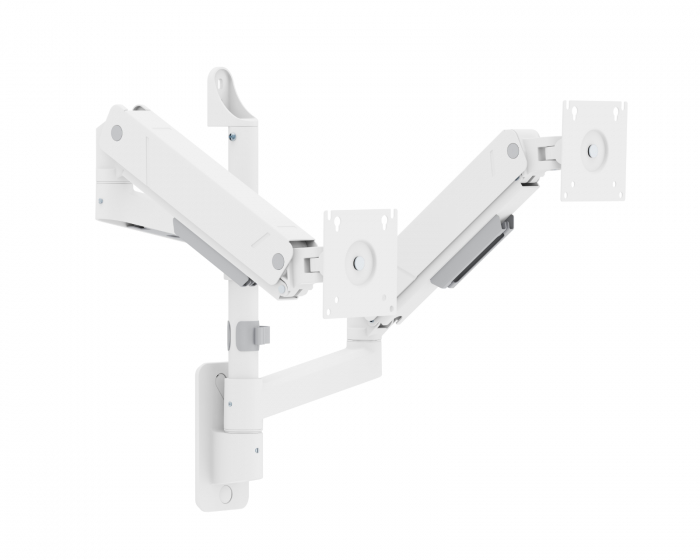 MaxMount Heavy-Duty Väggfäste för 2 Skärmar - Vit