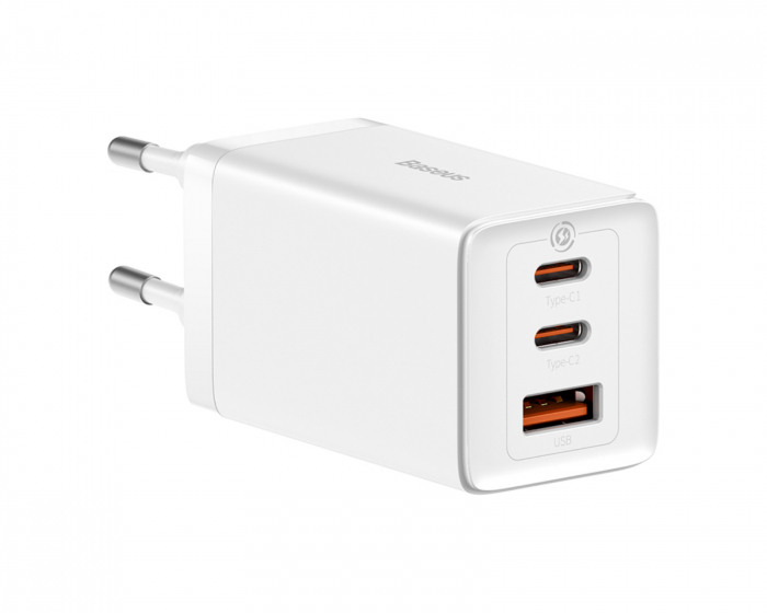 Baseus GaN5 Pro Snabbladdare 2C+U 65W - Vit