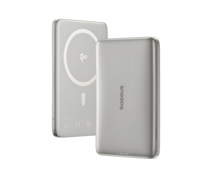 Baseus PicoGo AM41 Ultraslim Qi2 Magnetisk Powerbank 27W 10000mAh - Titan