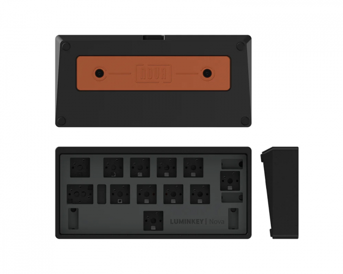 Luminkey Nova Mini 12-Key Tri-Mode Macro Pad (Barebone) - Svart