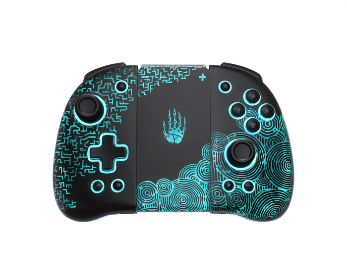 Funlab Luminous Trådlös Joypad med laddningsgrepp för Nintendo Switch - Zonaite Black
