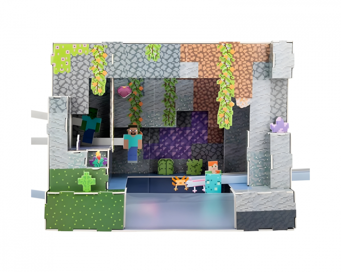 Paladone Minecraft Construction Kit 3D Scene
