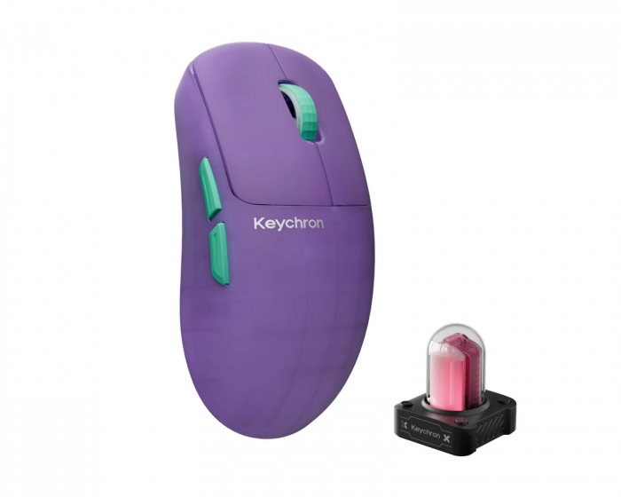 Keychron G6 HE 8K Trådlös Gamingmus - Frosted Lavender