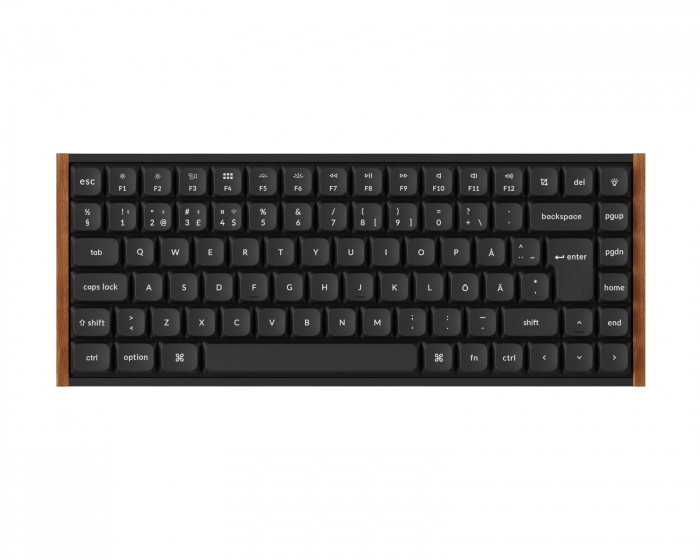 Keychron K3 Ultra SE 75% 8K Trådlöst Tangentbord - Wood Black [Milk POM Brown]