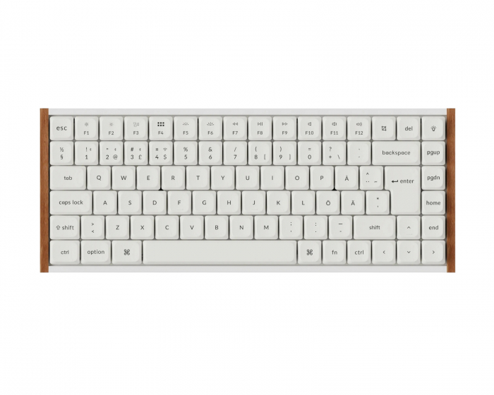 Keychron K3 Ultra SE 75% 8K Trådlöst Tangentbord - Wood White [Milk POM Red]