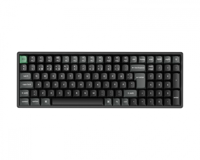 Keychron K4 Ultra 96% 8K Trådlöst Tangentbord - Svart [Keychron Apex Red]