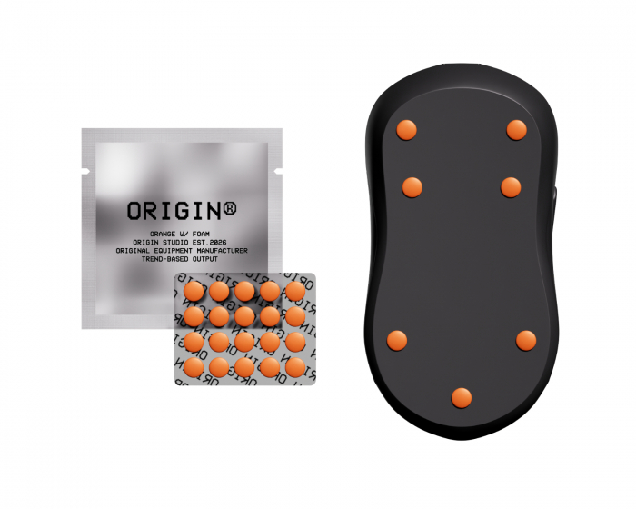 Spacefood Origin Orange Universal PTFE Mouse Dots - 20 st