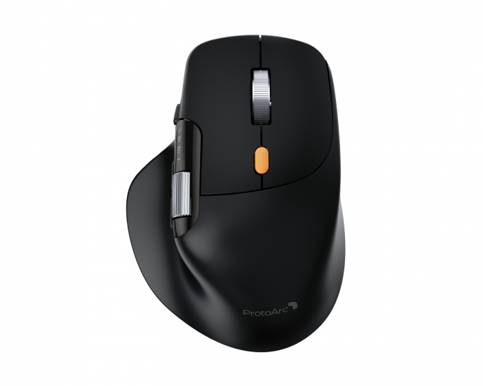 ProtoArc EM25 Fast-Scroll Ergonomisk Mus - Svart