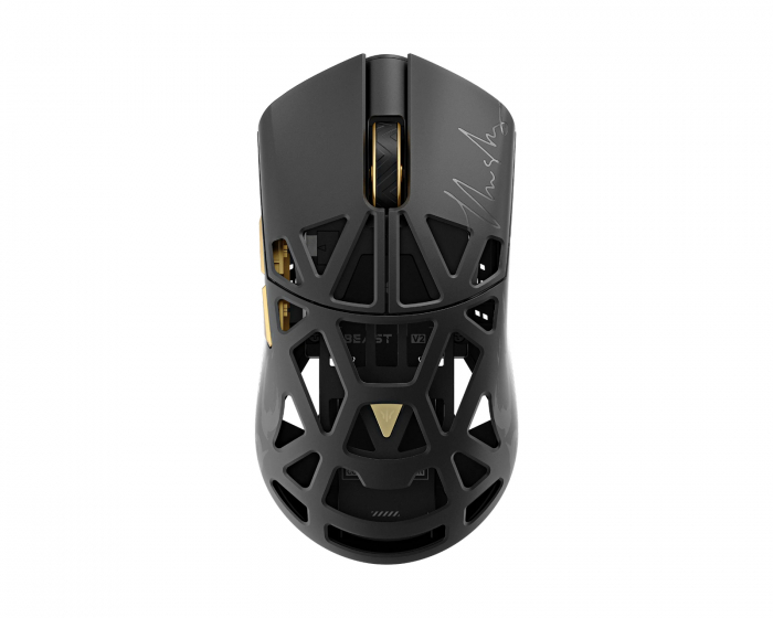 WLMouse Beast X Max V2 Trådlös Gamingmus - Svart/Guld