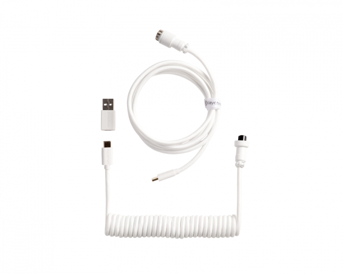 Keychron Coiled Aviator Kabel Straight 8K - Vit